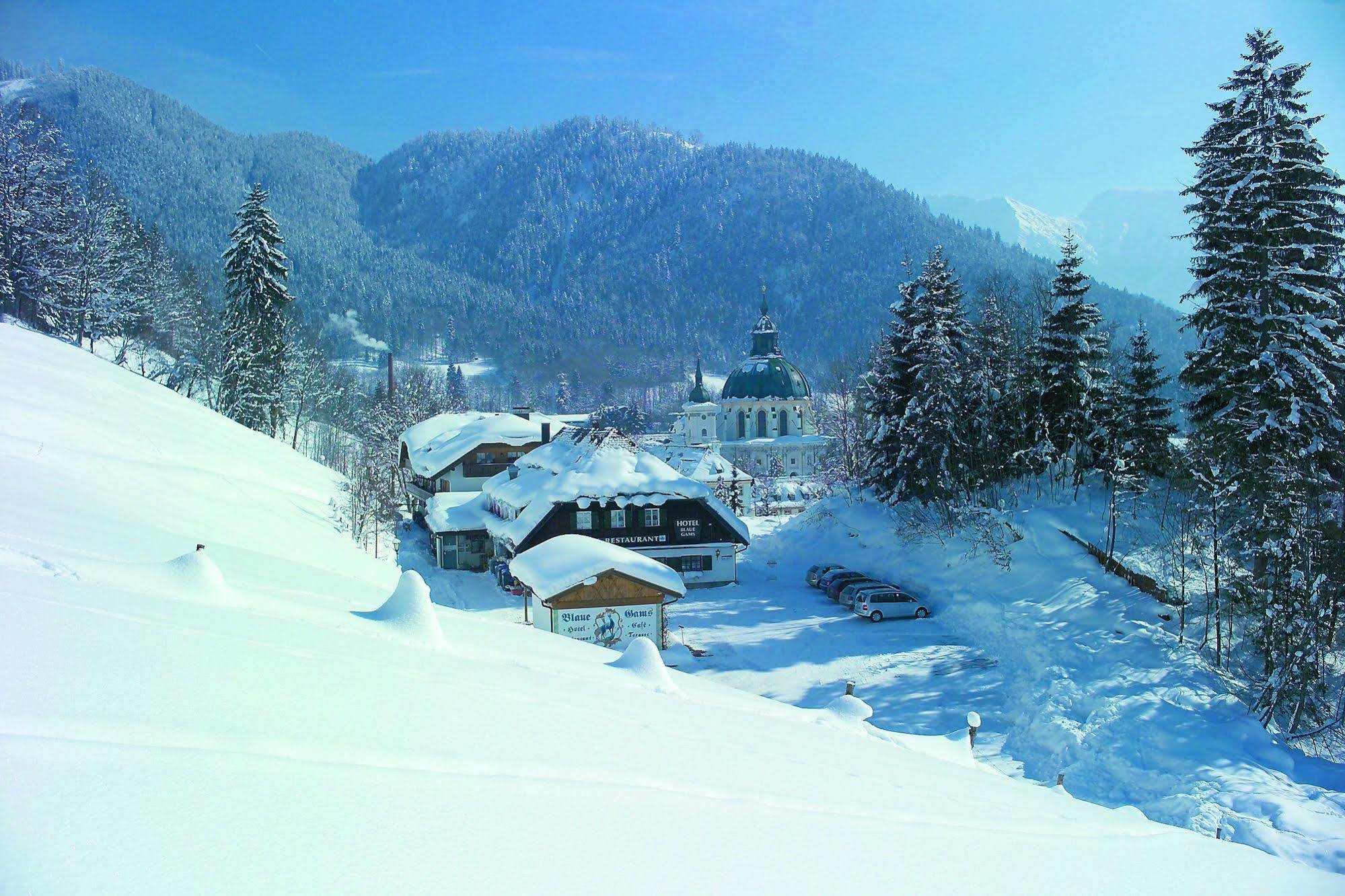 Gasthof Blaue Gams Ettal Esterno foto